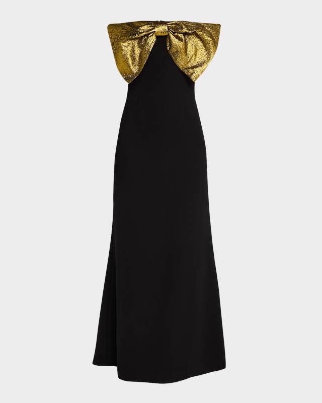 Dali Strapless Crepe Dress